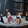 thumbnail image 1 of QTOCIO Skeleton Statue Set - Elderly Couple Sitting In A Rocking Chair Reading A Book Suitable For Living Room Halloween Bookshelf Unique Skeleton Statue Gift, 1 of 4