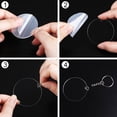 thumbnail image 3 of 24 Sets DIY Keychain Set Creative Bag Pendant Acrylic Blank Keychain with Tassel, 3 of 10