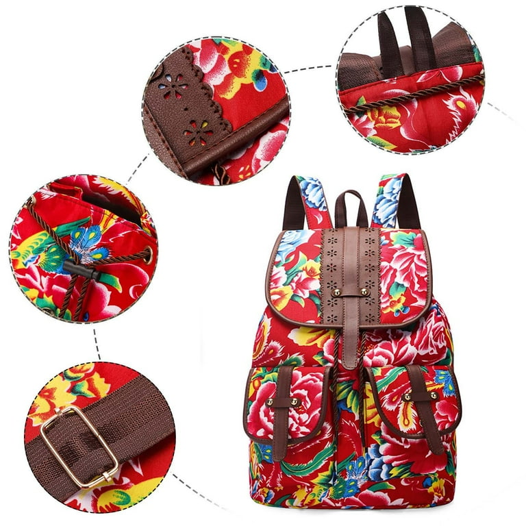 Red guess backpack purse sale