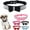 Black, variant on Rhinestone Bowtie Small Dog Collar, Diamond Puppy Collars Bow Crystal Bling Jeweled Glitter Girl Female Adjustable for XXSmall X-Small Small Medium Large Dogs