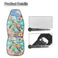 thumbnail image 5 of Yuyamidu Sea Turtle Car Front Seat Covers Waterproof Car Seat Cover Starfish Front Seat Cover Protection Universal Interior Accessories for Auto Truck Van SUV 2 Pcs, 5 of 7
