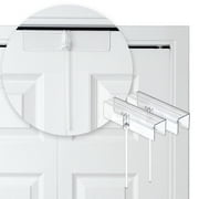 Safety Innovations Deluxe Bi-Fold Door Lock with Extension Wands for Childproofing, Clear, 2 Piece