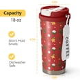 thumbnail image 4 of Christmas 18oz Double Drinking Coffee Mug – Vacuum Insulated Stainless Steel Travel Cup with Leakproof Lid, 316 Steel Thermos Tumbler for Hot & Cold Beverages, 4 of 7