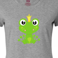 thumbnail image 4 of Inktastic Cute Frog, Green Frog, Frog Prince, Crown Women's T-Shirt, 4 of 5