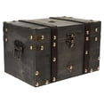 thumbnail image 2 of SHISUYAN Wooden Pirate Treasure Chest Multi-functional Wooden Storage Box Decorative, 2 of 9