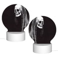 thumbnail image 2 of Balery Gothic Skull Drape Pattern Acrylic Night Light Gift with 3 Color ModesTouch-Sensitive LED Lamp Perfect Gift for Mother's Day, Birthday, or Christmas, 2 of 9