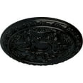 thumbnail image 3 of Ekena Millwork 20"OD x 1 5/8"P Baile Ceiling Medallion (Fits Canopies up to 3 1/4"), Hand-Painted Jet Black, 3 of 7