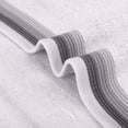 thumbnail image 4 of Unique Bargains Striped Pattern Absorbent Hand Towels Grey 2-Piece 14" x 30", 4 of 5