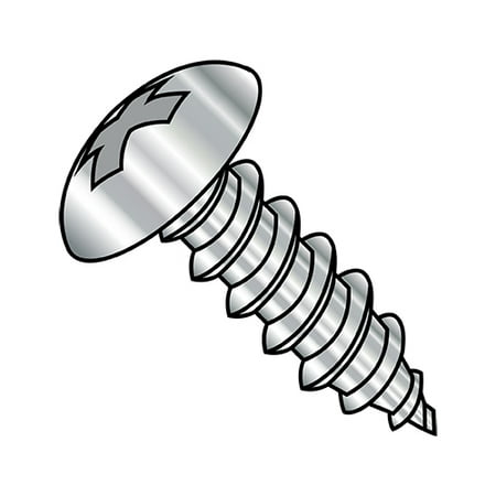 

8-15X1/2 Phillips Full Contour Truss Self Tapping Screw Type A Full Thread 18 8 Stainless (Pack Qty 5 000) BC-0808APT188