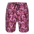 thumbnail image 3 of Wukai Orchids Flowers Print Beach Trunks with Compression Liner Swimsuit Quick Dry Beach Sports Shorts with Pocket-Large, 3 of 6