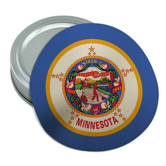 Minnesota State Flag Round Rubber Non-Slip Jar Gripper Lid Opener