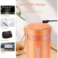 thumbnail image 4 of Geek Chef 10 Onces Bouteille de Mélangeur Portable Rechargeable avec Câble USB, Orange, 4 of 7