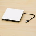 thumbnail image 3 of Yingyy Disk Reader Craftsmanship DVDs Player Compact Size Fast Transmission Computer Accessories Household Supplies Optical Drive white, 3 of 8