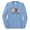 Light Blue, variant on For the Love of the Game Sports Mens Long Sleeve Shirt, Heather Black, Medium