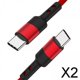 thumbnail image 1 of Cable de Carga Rápida USB-C para Dispositivos Portátiles, Paquete de 2 Unidades 2 piezas, 1 of 8