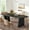 Black, variant on Fnova 70.87" Rectangular Dining Table for 4-6 People, Farmhouse Wood Kitchen Table with Sturdy Legs, Easy to Assemble