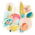 thumbnail image 3 of Vess, June Erica 12x12 Black Modern Framed Museum Art Print Titled - Floral Vibe II, 3 of 5