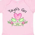 thumbnail image 4 of Inktastic Yaya's Girl Heart Flowers Girls Baby Bodysuit, 4 of 5