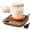 Wood Grain, variant on Sourdough Starter Warmer Mat for Jars up to 40 oz with Temp Memory Function & Precise 1°F Thermostat Control (65-140°F), Sourdough Warming Mat for Home Baking with 24H Timer (Black)