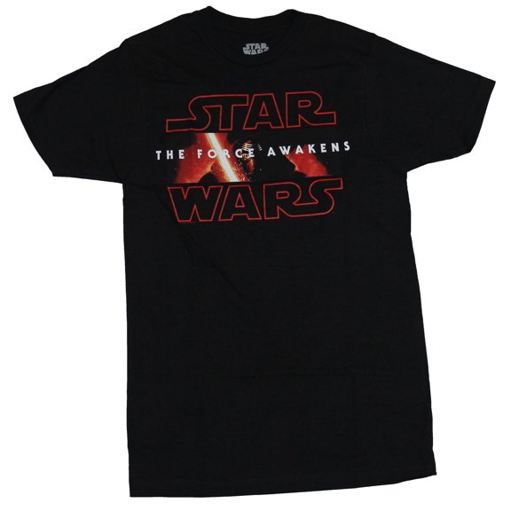 Star Wars Force Awakens Mens T-shirt - Kylo Ren Between Words Image (Medium)