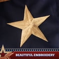 thumbnail image 4 of G128 - 5 Pack: USA Tea Stained Pleated Fan Flag 2x4FT Embroidered Polyester Stars and Stripes, 4 of 8