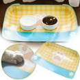 thumbnail image 1 of Durable Elevated Dog Cat Bowl Stand Feeding Mat Easy Clean Meal Tray for Mess-Free Dining Station, 1 of 5