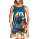 thumbnail image 1 of Disketp Sunshine Underwater Sand Turtle para Vestido sin Mangas para Mujeres, Vestidos de Verano para Mujeres, Casual y Holgado para la Playa, 1 of 7