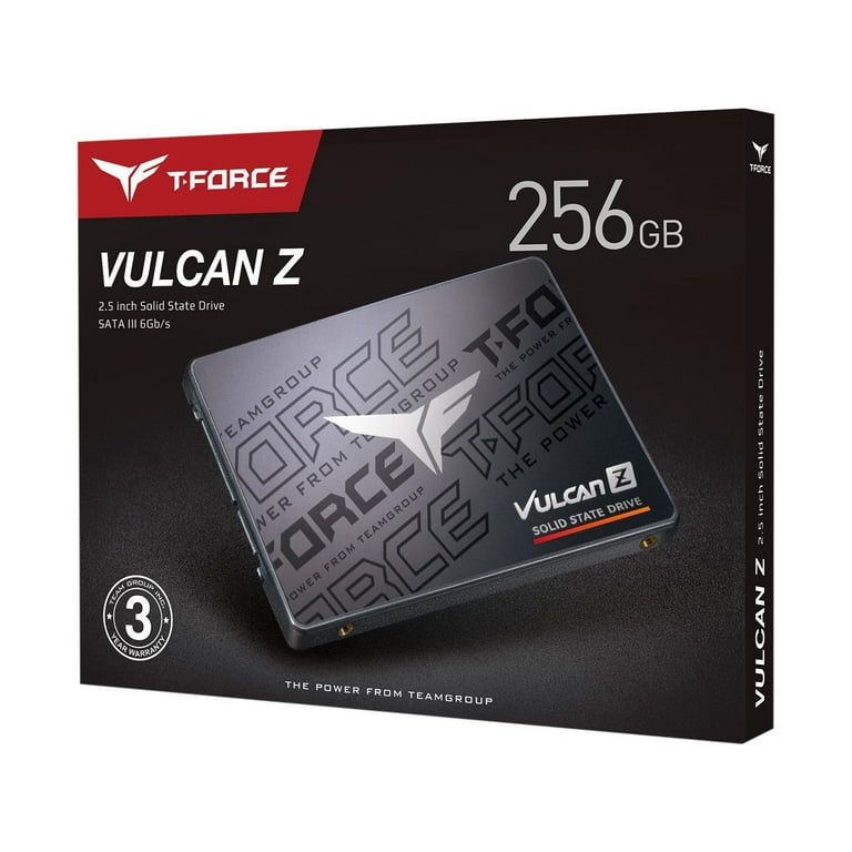 TEAMGROUP T-FORCE VULCAN Z 256GB SATA III 3D NAND SSD, 2.5