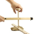 thumbnail image 4 of Primitive Fire Starter Wood Hand Bow Drill Fire Making Kit Outdoor Survival Tool, 4 of 5