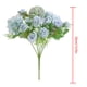 thumbnail image 2 of Decoración floral para el hogar ramo de flores rosas artificiales boda tela de seda nupcial ramo de flores falsas, azul lago 3 Piezas sidaley HA6621-04B*3, 2 of 4