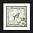thumbnail image 1 of Phillips, Anita 26x26 Black Ornate Wood Framed with Double Matting Museum Art Print Titled - Sing Fly Soar - Border, 1 of 4