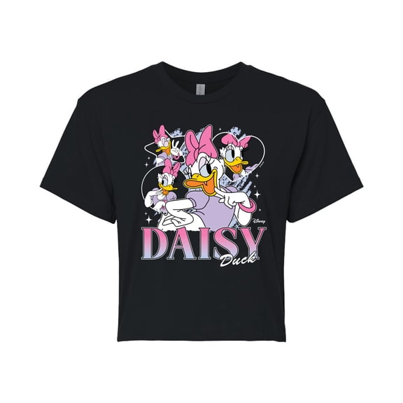 Disney - Daisy Bootleg - Juniors Cropped Graphic T-Shirt
