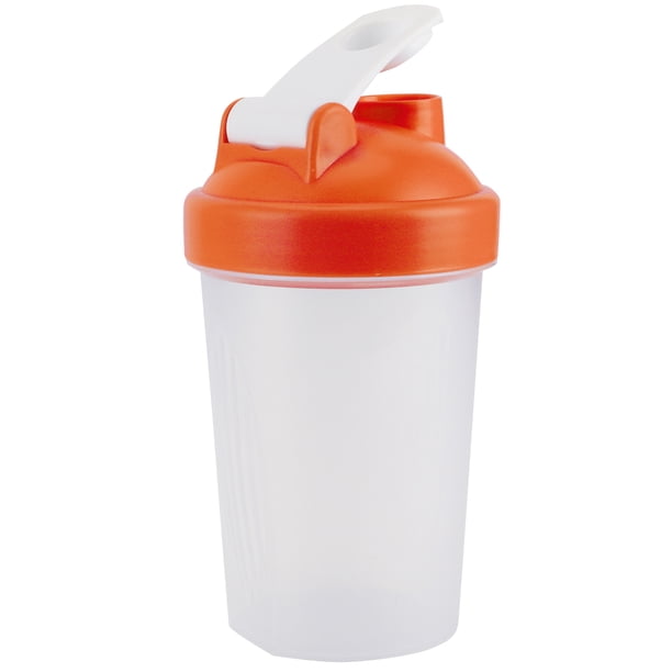 Botella deportiva, botella de plástico para batidos de 400 ml, botella deportiva para proteínas, funcionalidad de alta precisión