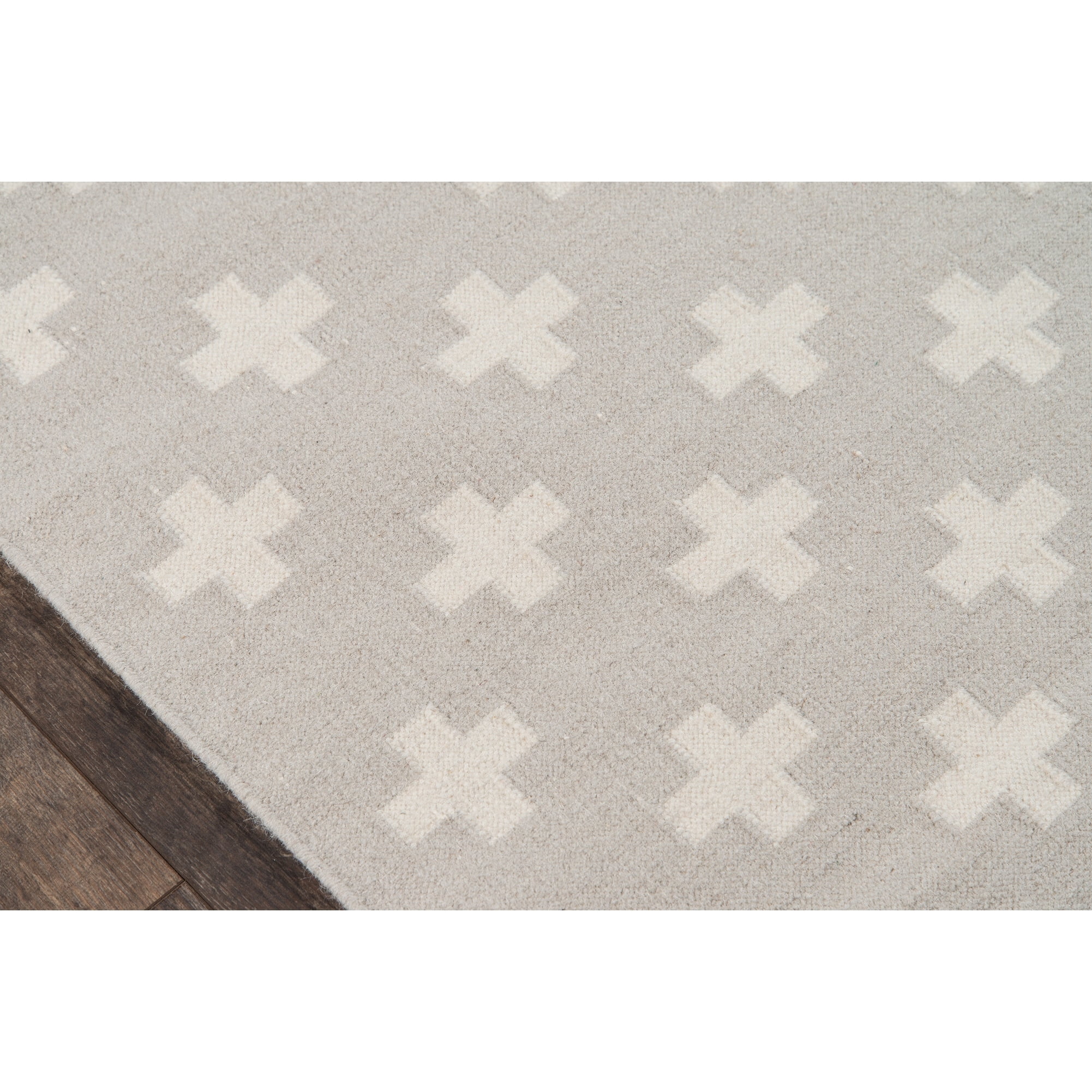 Novogratz by Momeni Topanga Lucille Flat Weave Grey Wool Rug 3'6" X 5'6"