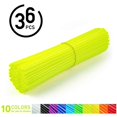thumbnail image 1 of Kit de 36 protections de rayons de roue pour motocross, tout-terrain, jaune vif, 1 of 4