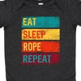 thumbnail image 4 of Inktastic Team Roping Eat Sleep Rope Repeat Boys or Girls Baby Bodysuit, 4 of 5