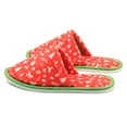 thumbnail image 4 of Chochili Men Red Christmas Home Slippers Black Lightweight Silent Walk Size 8 to 10, 4 of 5