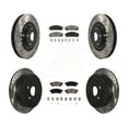 thumbnail image 1 of Transit Auto Front Rear Coated Drilled Slotted Disc Brake Rotors and Ceramic Pads Kit for Car Toyota Sienna Highlander Lexus RX350 RX450h KDC-100295, 1 of 11