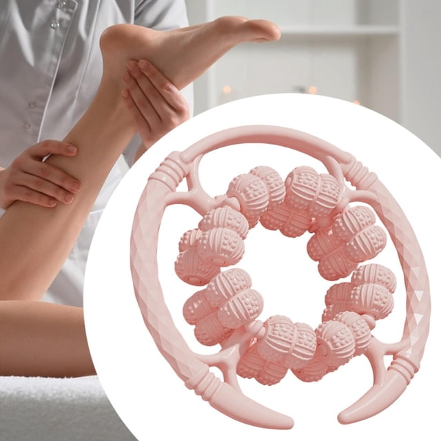 Accesorios de abrazadera de pierna circulares rodillo muscular de mano para a casa Rosa
