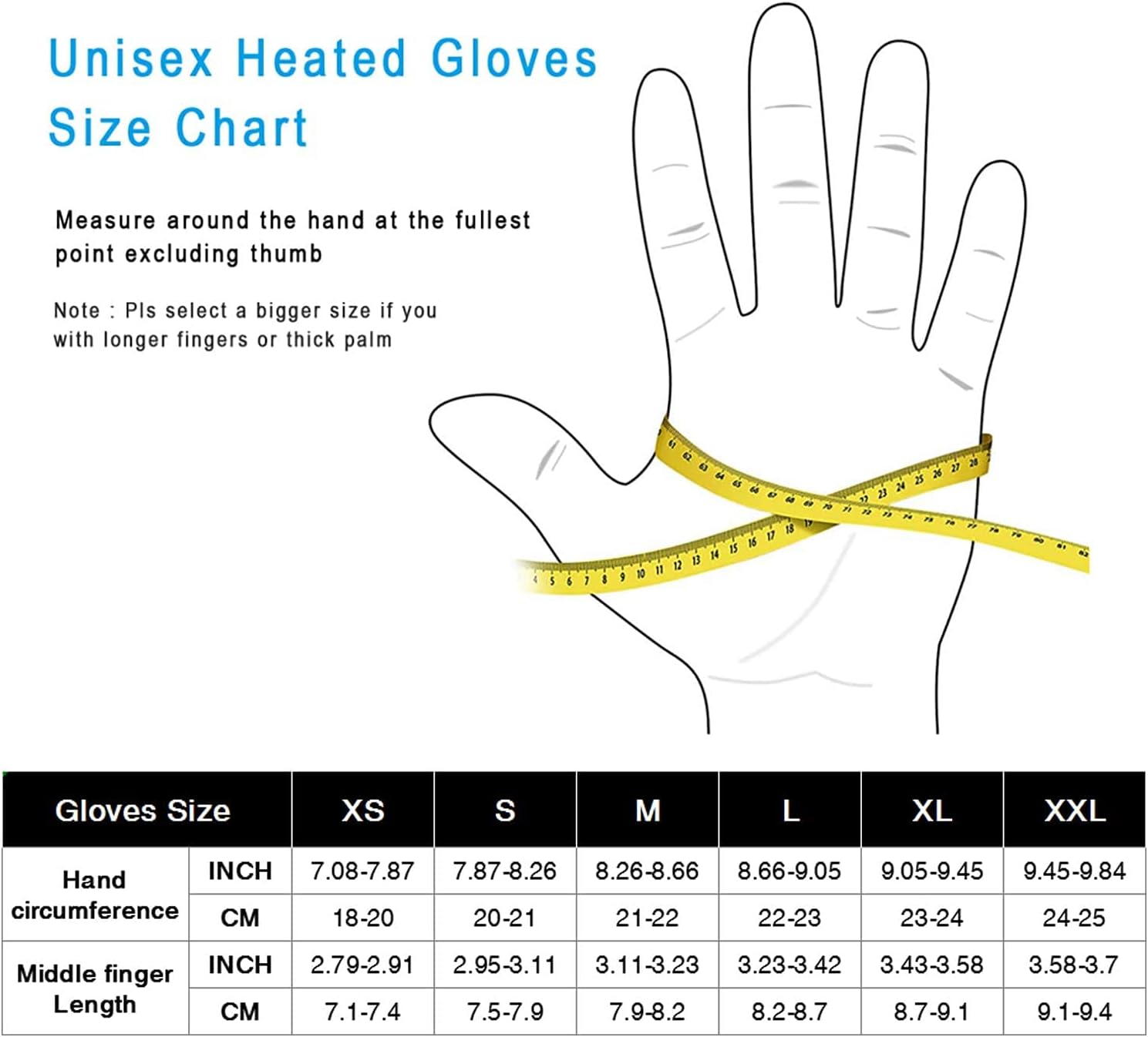 SNOW DEER Heated Glove Liners Men Women,Rechargeable Battery Heated Motorcycle Ski Snow Warmer Gloves