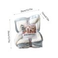 thumbnail image 4 of Gifts TTJ Thickened Lambswool Winter Blanket Soft Plush Double Layer Fleece Throw Extra Warm Cozy Sherpa Bed Blanket For Sofa Bed Travel Machine Washable Holiday Gift Blanket, 4 of 6