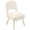White, variant on Furniliving Vanity Stool Chair with Storage and Folding Back, Faux Fur Makeup Ottoman, Makeup Chair with Anti-Slip Feet, Upholstered Footstool for Makeup, Bedroom, White