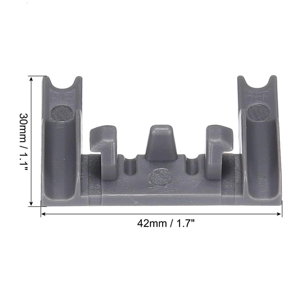 Pack Of 10 Dishwasher Rack Adjusters Strong Polystyrene Metal Compound Strengthened Load Capacity Easy Replacemen