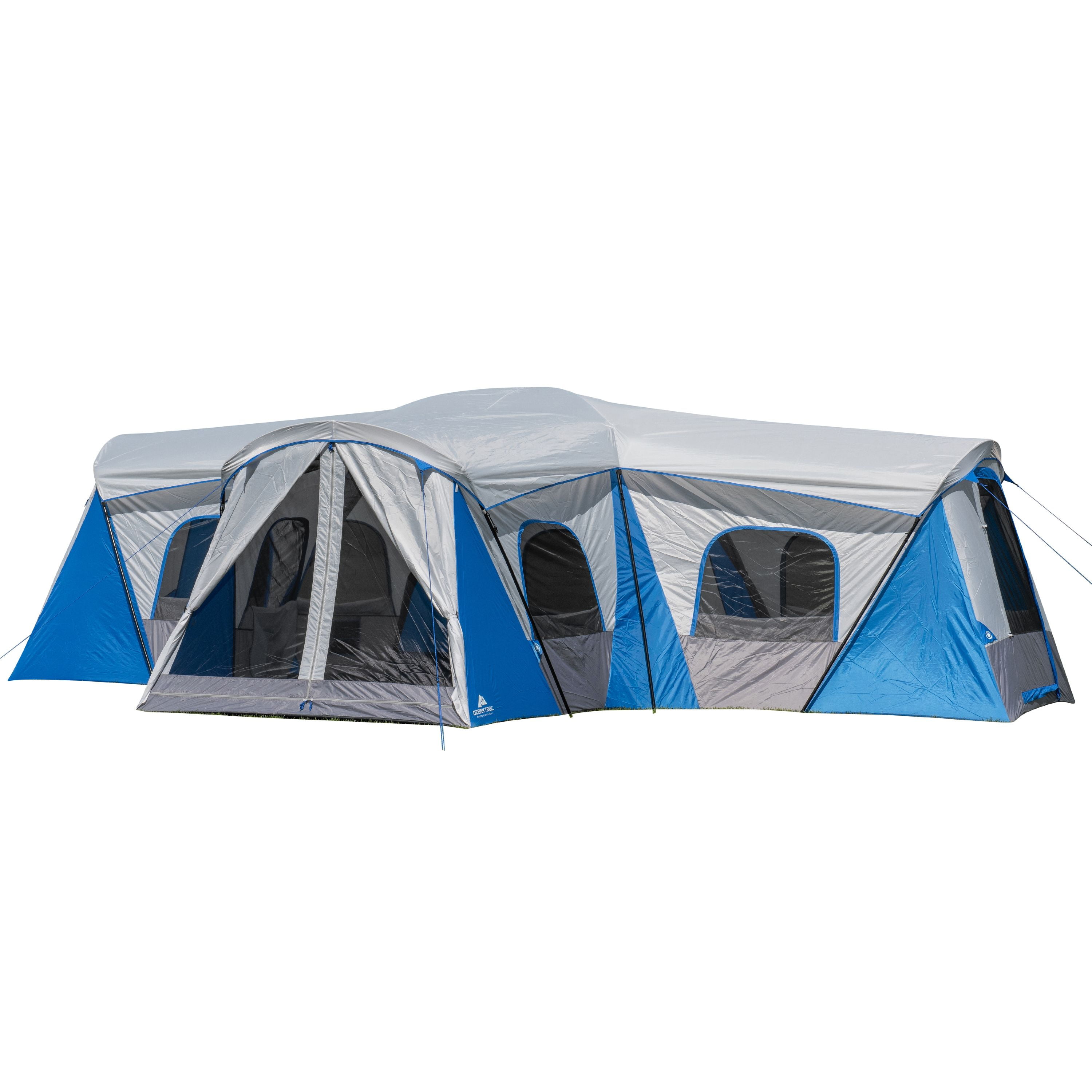 Large Tent Camping Outdoor Ozark Trail 3 Room 10 Person Waterproof 