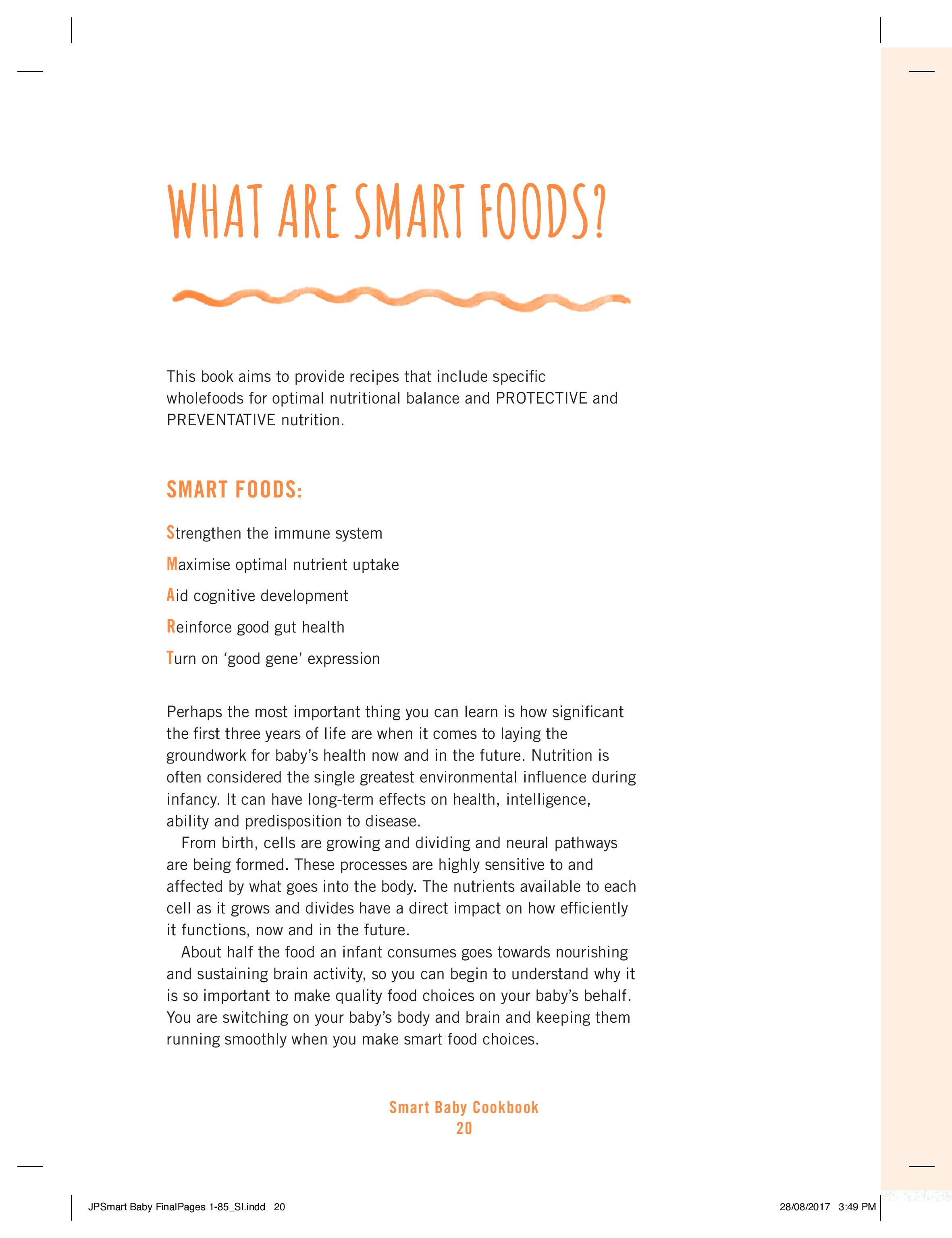 smart baby cookbook