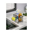 thumbnail image 2 of LEFEE Kitchen Organization for Sink,Sink Caddy for Brush,Sponge,Soap,Dish Soap Dispenser,Stianless Steel(Black), 2 of 7