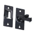 thumbnail image 3 of MERRYHAPY Heavy Duty Stainless Steel Sliding Door Lock with Right Angle Latch, Black Finish, Security Hardware, 3 of 7