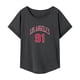 thumbnail image 1 of Camiseta para mujer de verano de moda suave disfraz cuello redondo camiseta para vacaciones camping trabajo L, 1 of 7