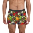thumbnail image 4 of Wukai Begetable Print Men’s Underwear Breathable Boxer Briefs,&nbsp;Moisture Wicking & Breathable-Small, 4 of 7