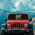 thumbnail image 3 of Uorisanigo Upgrade Red Skull Windshield Sun Shade for Jeep Wrangler TJ JK JKU 1997-2018, Foldable Windshield Sun Visor Blocks UV Rays Keeping Your Vehicle Cooler, 3 of 7